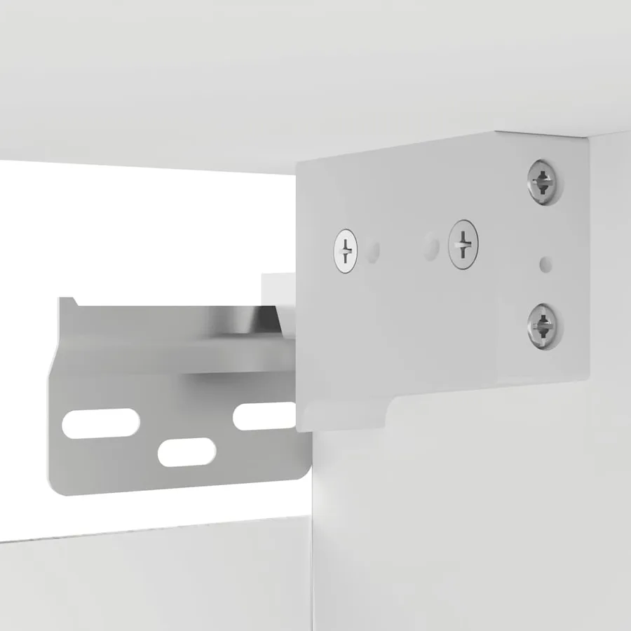Meubles TV muraux 2 pcs Blanc 30,5x30x30 cm - 10