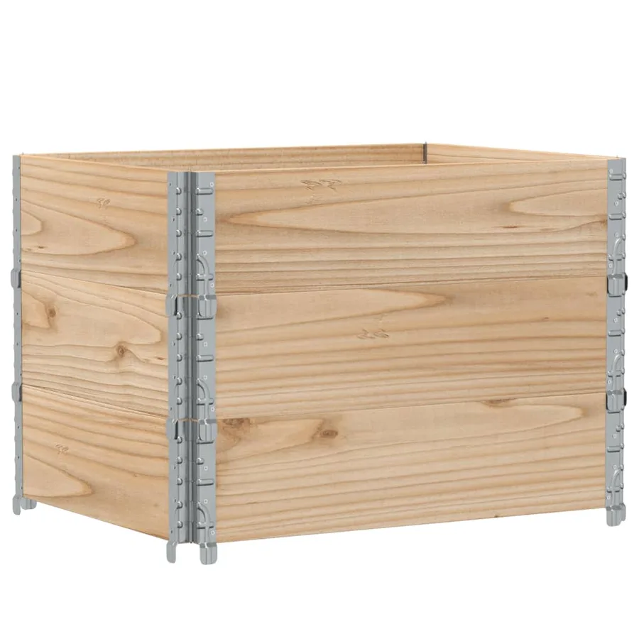 Jardinière 80x60 cm bois de pin massif - 2