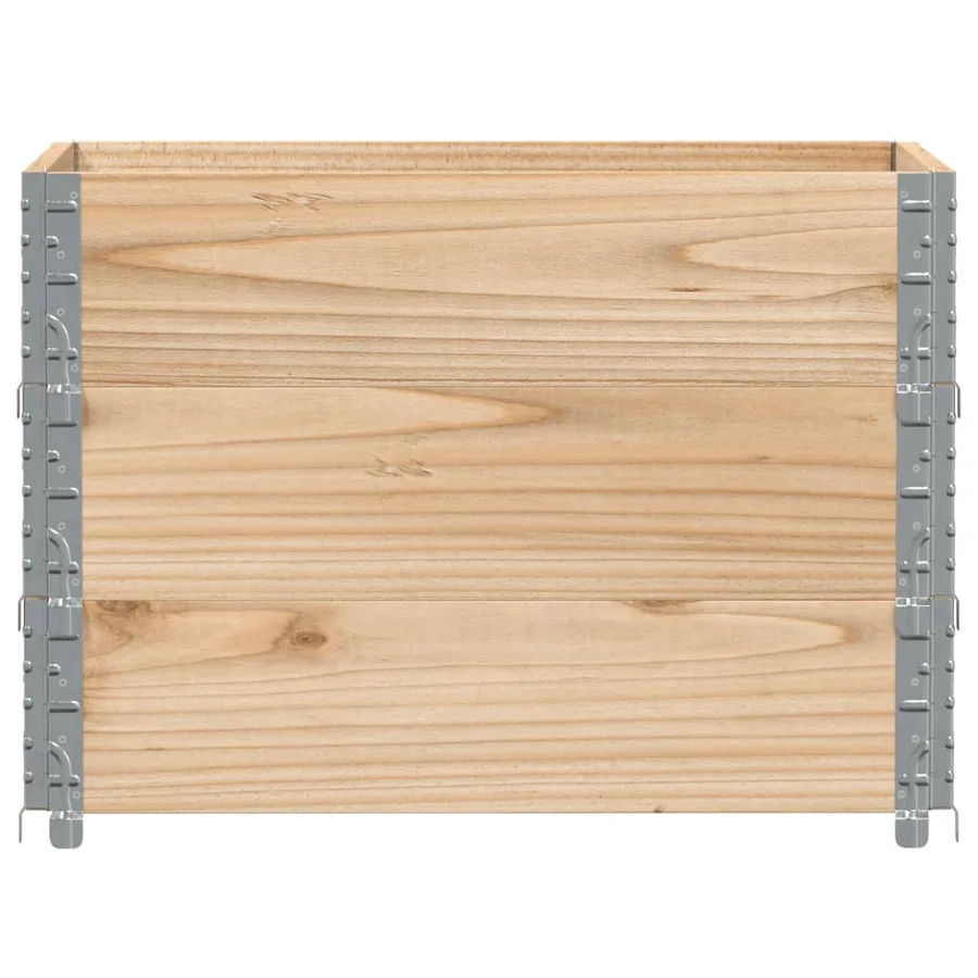 Jardinière 80x60 cm bois de pin massif - 3
