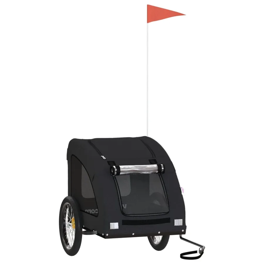 Remorque de vélo pour animaux de compagnie noir - 2