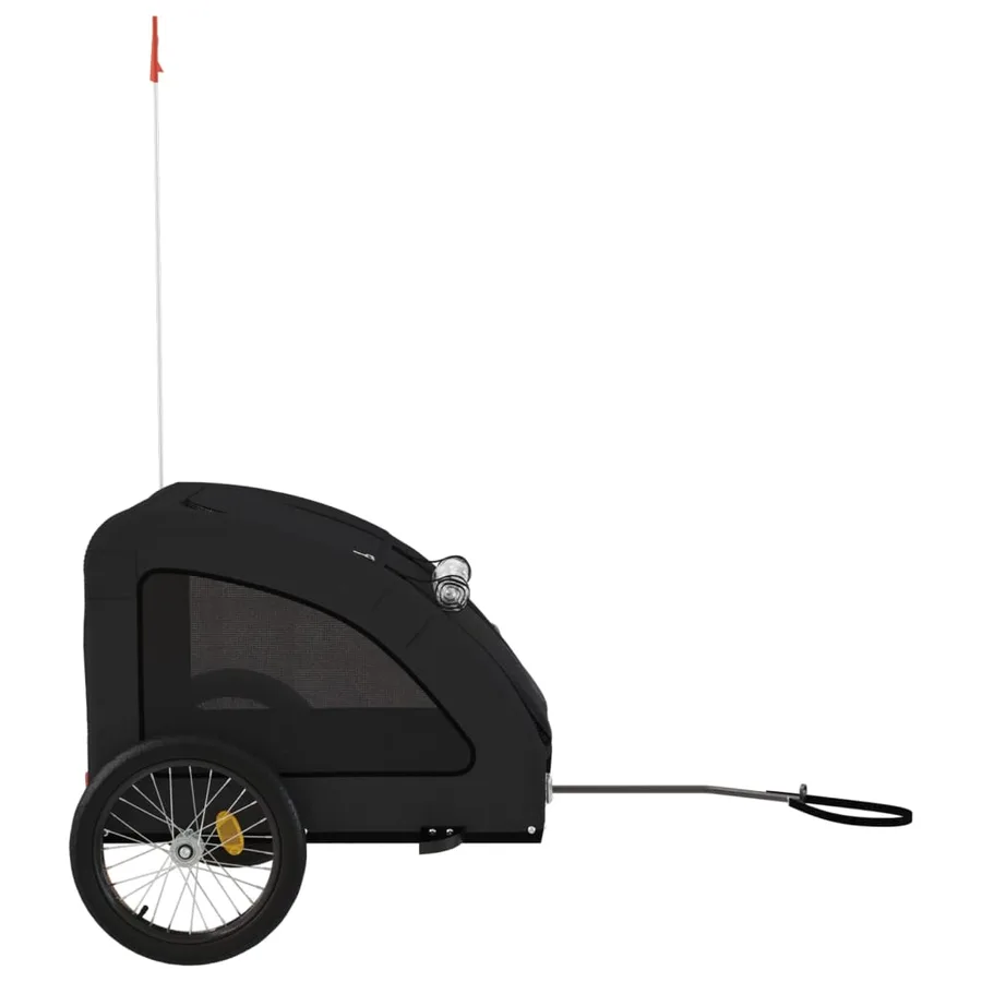 Remorque de vélo pour animaux de compagnie noir - 6