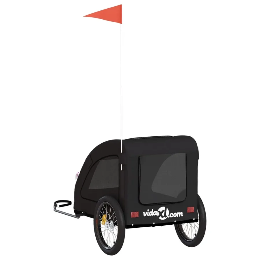 Remorque de vélo pour animaux de compagnie noir - 8