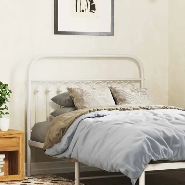 Tête de lit de remplacement métal blanc 100 cm