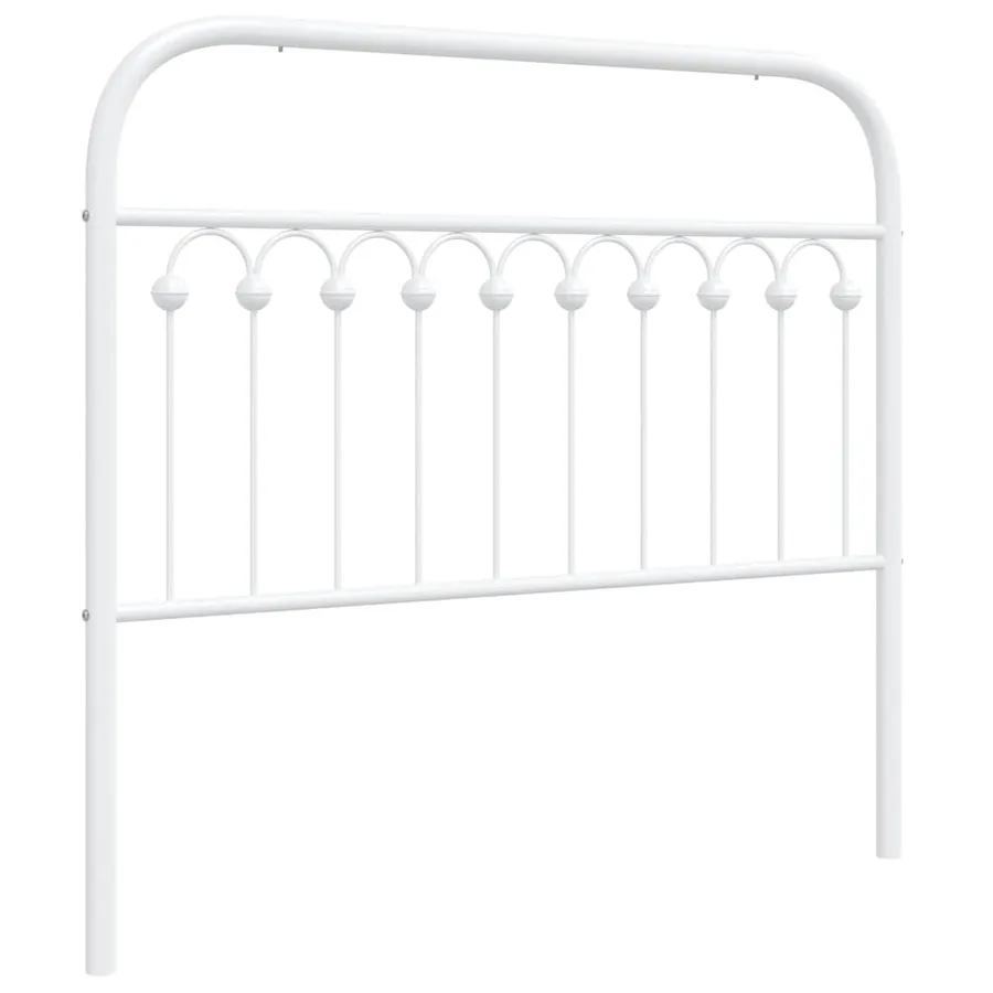 Tête de lit de remplacement métal blanc 100 cm - 2