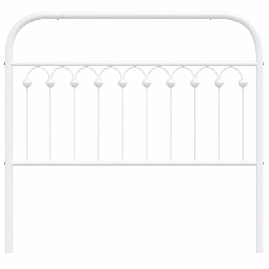 Tête de lit de remplacement métal blanc 100 cm - 4
