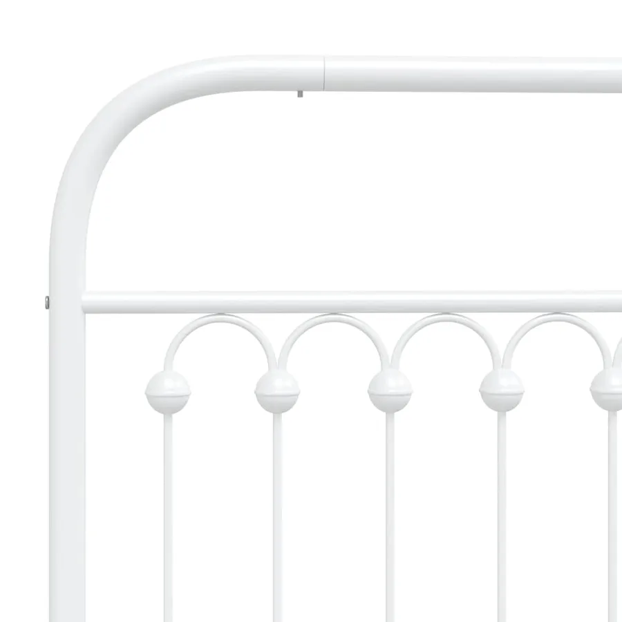 Tête de lit de remplacement métal blanc 100 cm - 5