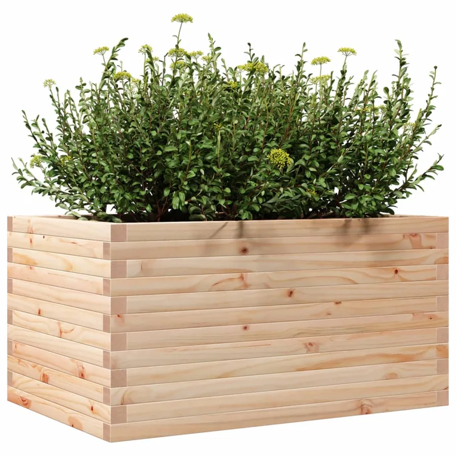 Jardinière 90x60x45,5 cm bois de pin massif - 4