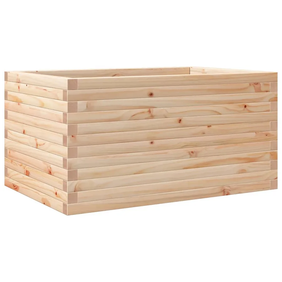 Jardinière 90x60x45,5 cm bois de pin massif - 7