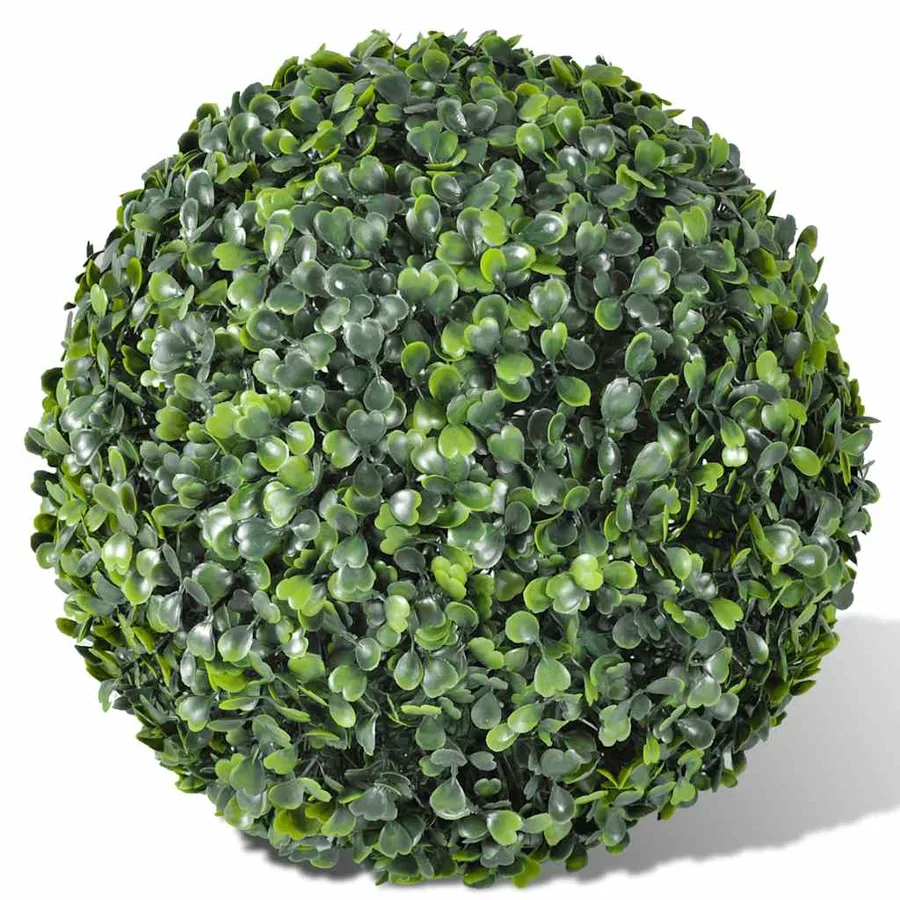Boule de buis artificielle 2 pcs 35 cm - 3