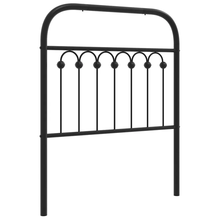 Tête de lit de remplacement métal noir 75 cm - 2