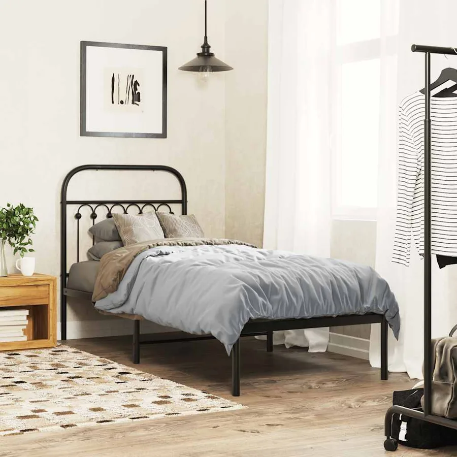 Tête de lit de remplacement métal noir 75 cm - 3