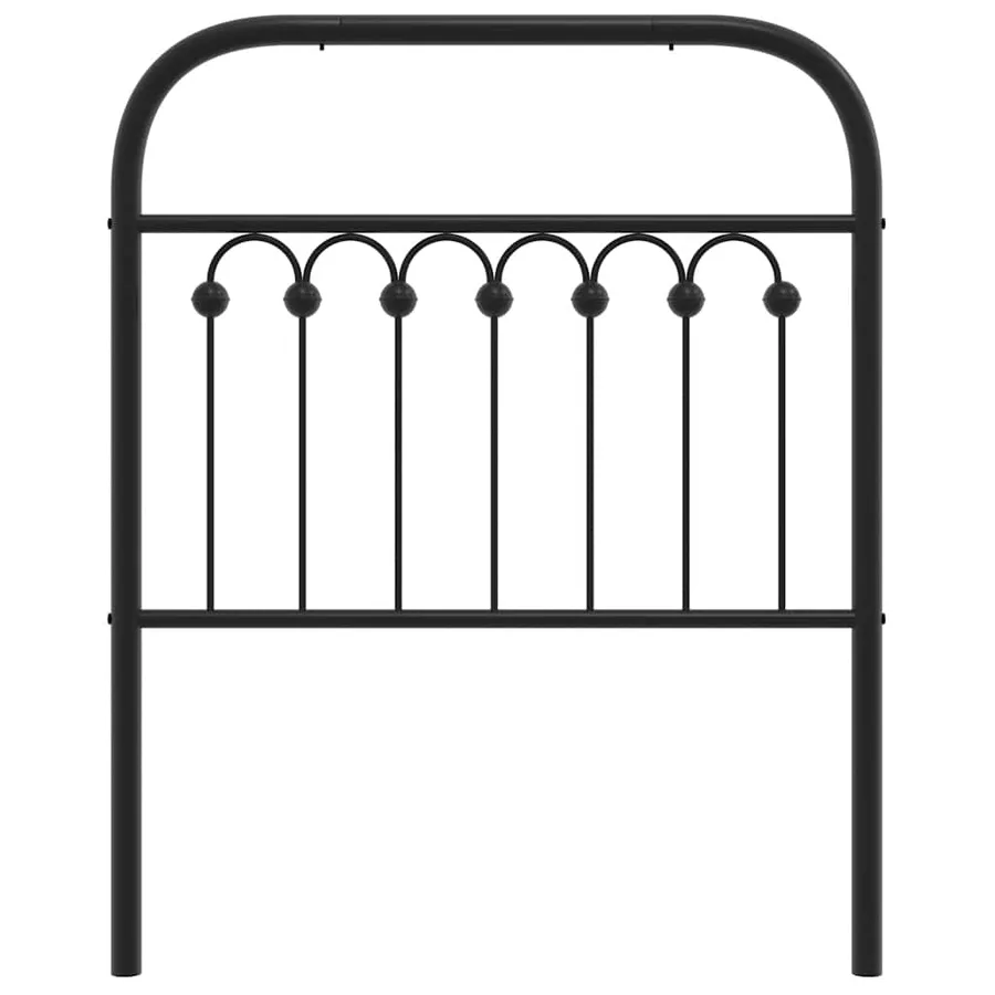 Tête de lit de remplacement métal noir 75 cm - 4