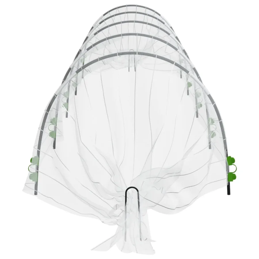 Tunnels en filet 2 pcs 1,5x5 m fibre de verre et PP - 6