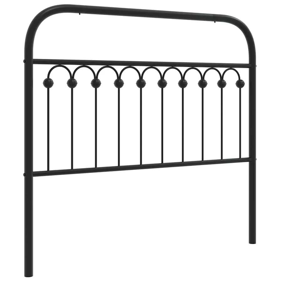 Tête de lit de remplacement métal noir 107 cm - 2