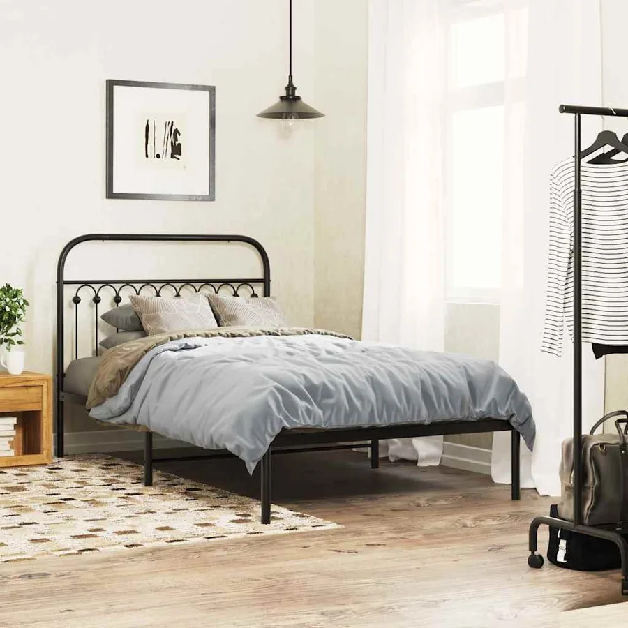 Tête de lit de remplacement métal noir 107 cm - 3