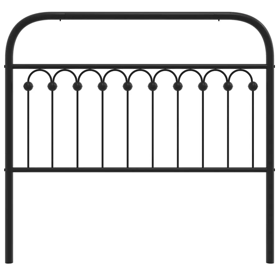 Tête de lit de remplacement métal noir 107 cm - 4