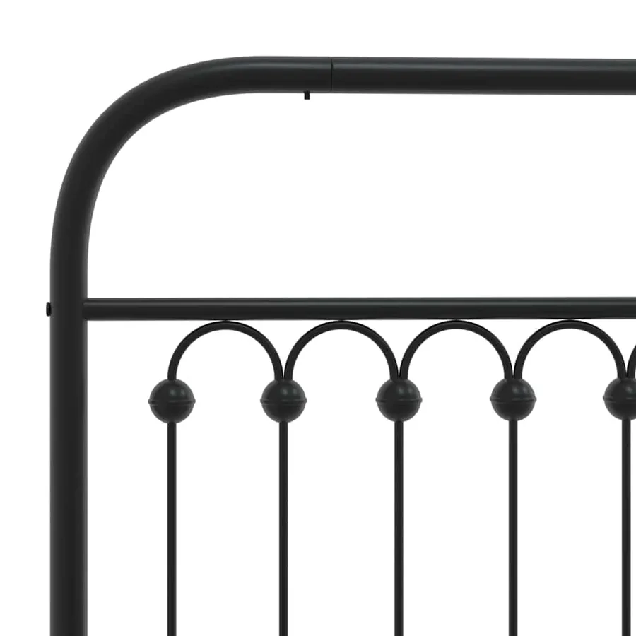 Tête de lit de remplacement métal noir 107 cm - 5