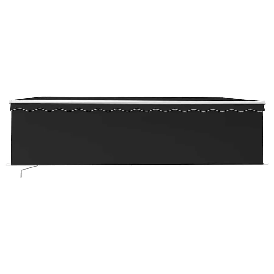 Manual retractable awning with blind 5x3 m Anthracite - 3