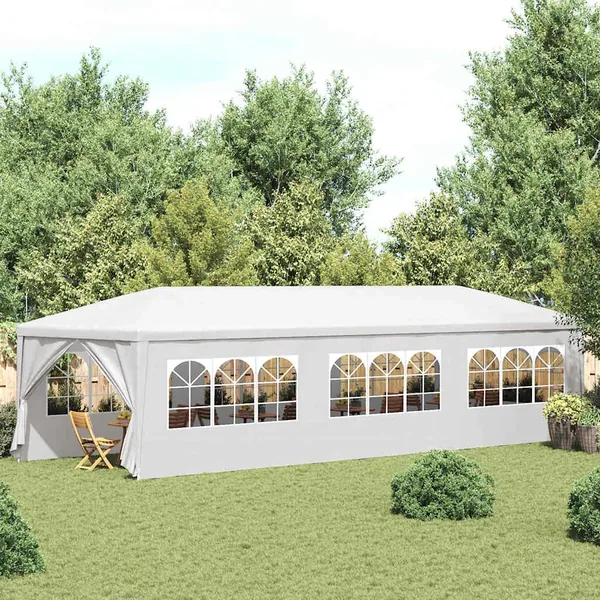 Tente de réception 3x9 m Blanc