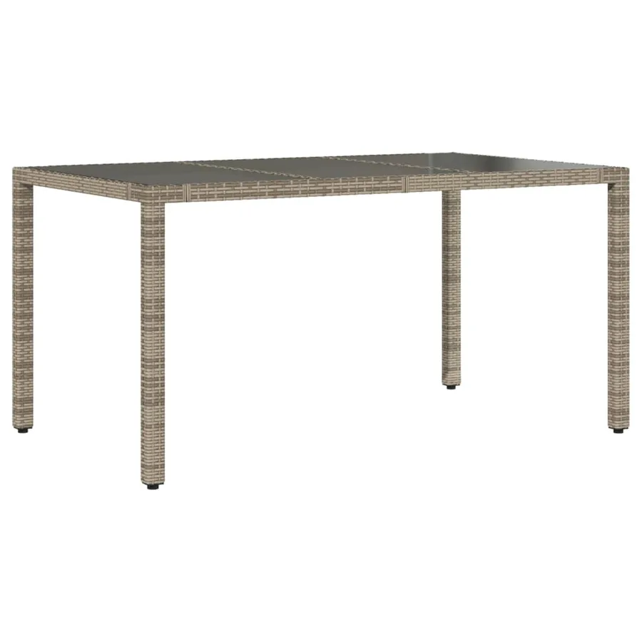 Ensemble à manger de jardin et coussins 7 pcs gris rotin - 4