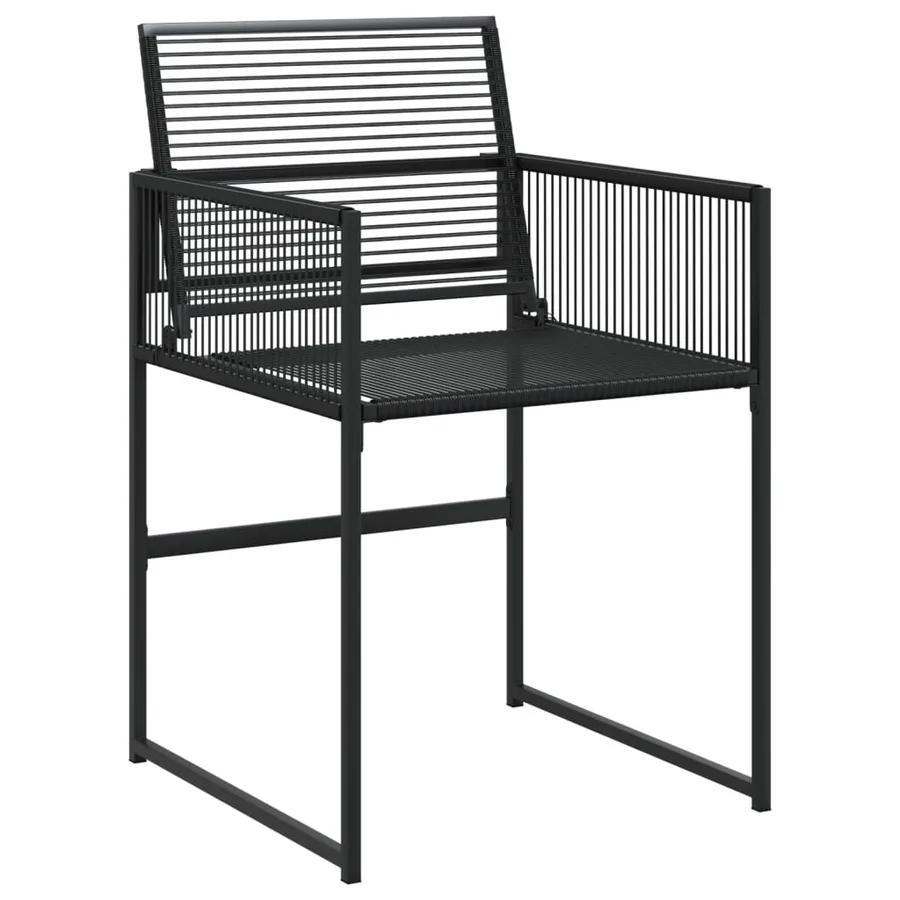 Ensemble à manger de jardin 9 pcs Noir Résine tressée - 4