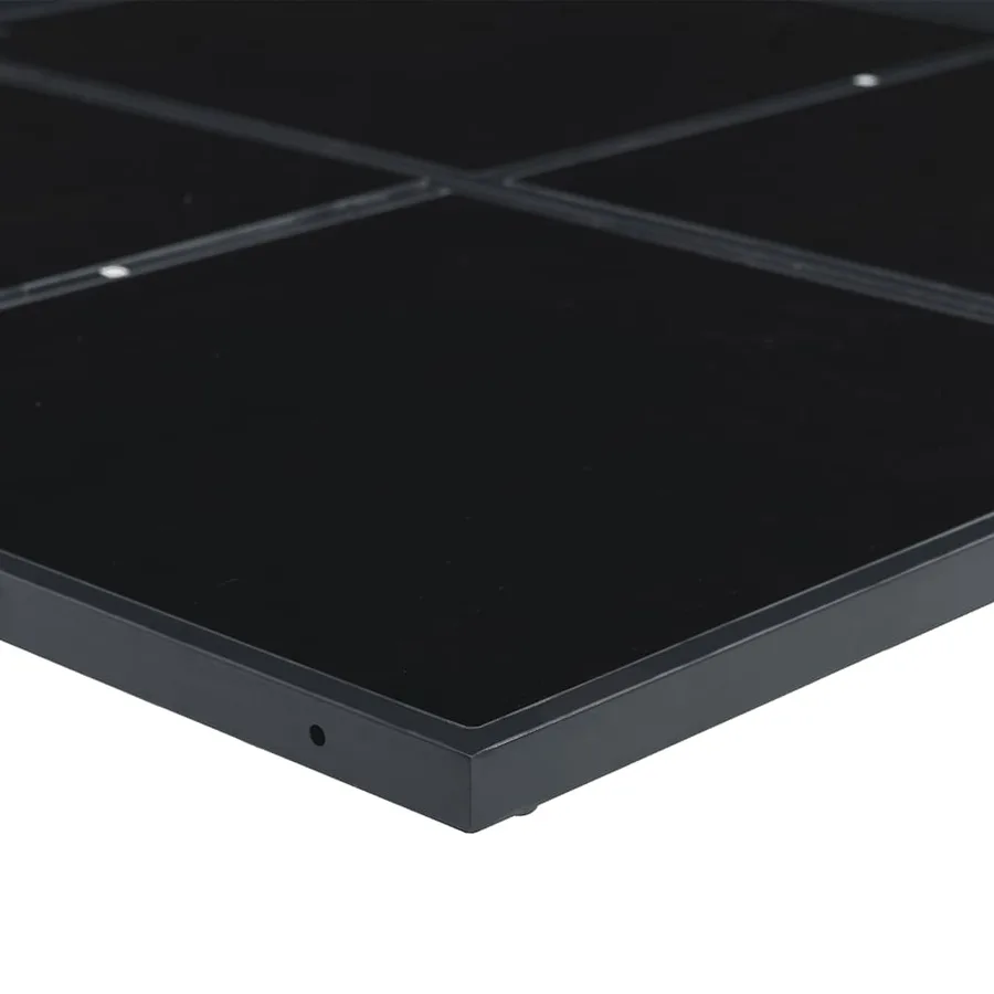 Ensemble à manger de jardin 5 pcs Noir Résine tressée - 6