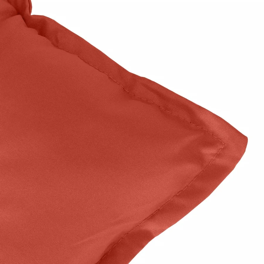 Coussins de chaise à dossier bas lot de 6 rouge mélangé tissu - 9