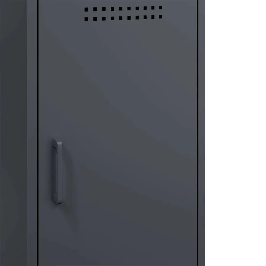 Buffet anthracite 36x39x79 cm acier - 12