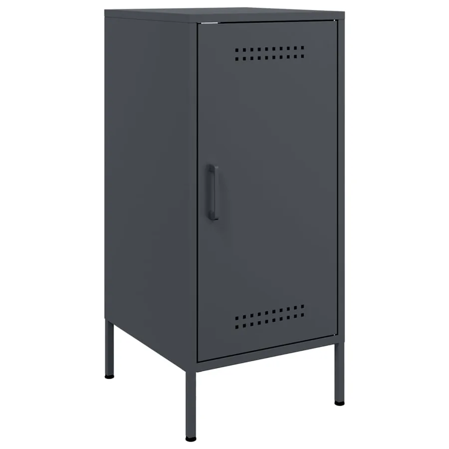 Buffet anthracite 36x39x79 cm acier - 2