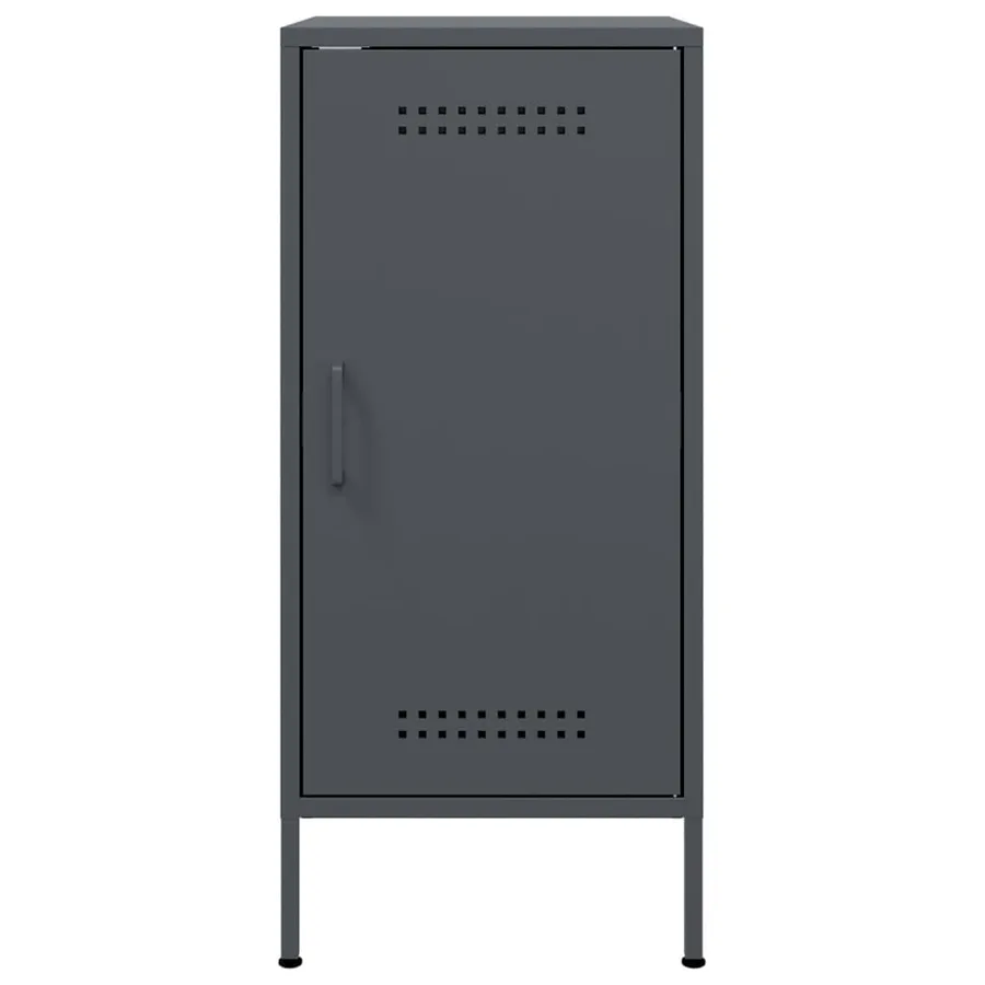 Buffet anthracite 36x39x79 cm acier - 6