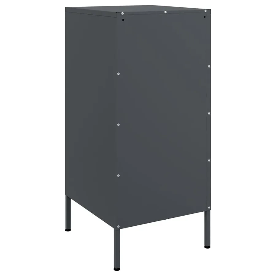 Buffet anthracite 36x39x79 cm acier - 8