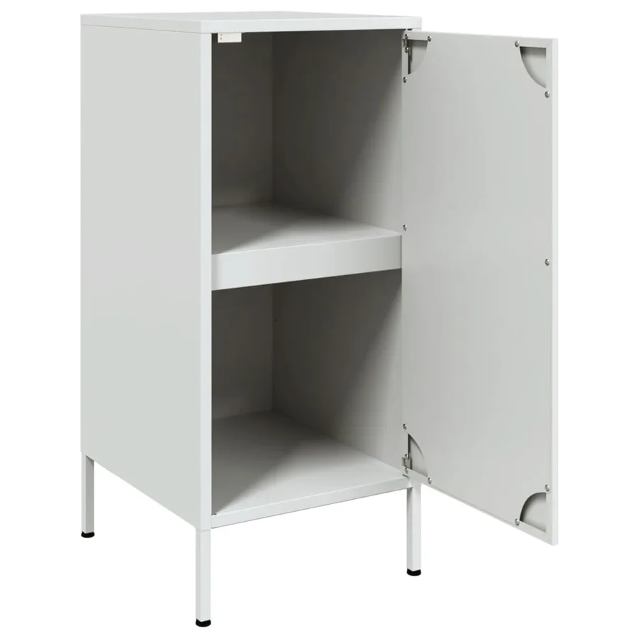Buffets 2 pcs blanc 36x39x79 cm acier - 10