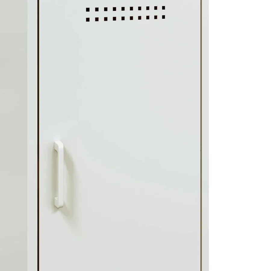 Buffets 2 pcs blanc 36x39x79 cm acier - 13