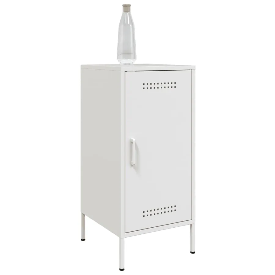 Buffets 2 pcs blanc 36x39x79 cm acier - 4