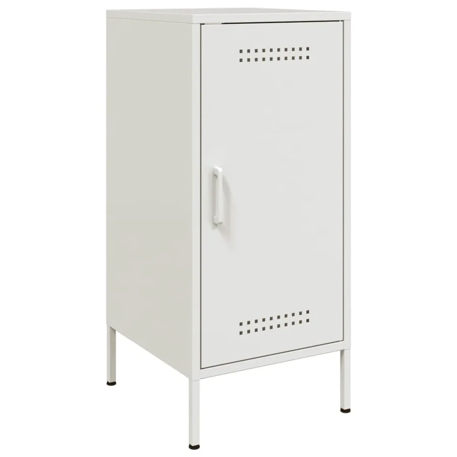Buffets 2 pcs blanc 36x39x79 cm acier - 6