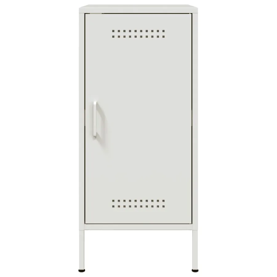 Buffets 2 pcs blanc 36x39x79 cm acier - 7