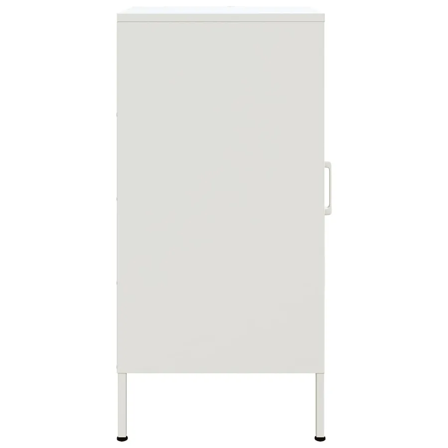 Buffets 2 pcs blanc 36x39x79 cm acier - 8