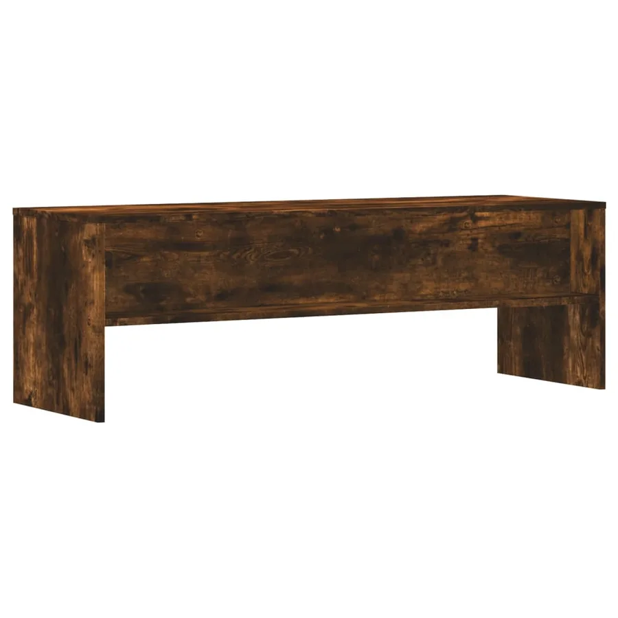 Meuble TV chêne fumé 120x40x40 cm bois d'ingénierie - 6