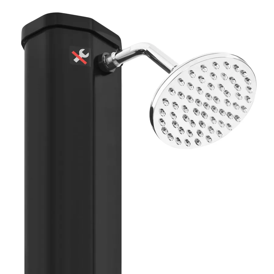 Outdoor solar shower with shower head and tap 35 L - 10
