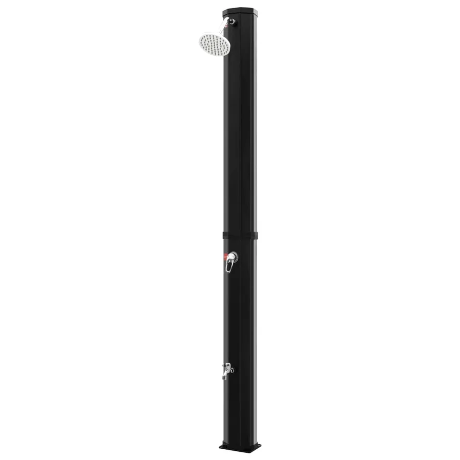 Outdoor solar shower with shower head and tap 35 L - 2