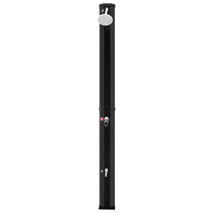 Outdoor solar shower with shower head and tap 35 L - 5