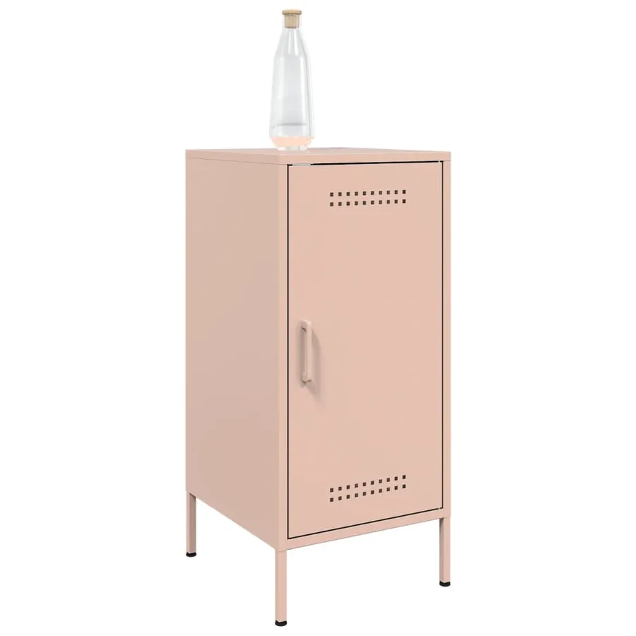 Buffet rose 36x39x79 cm acier - 4