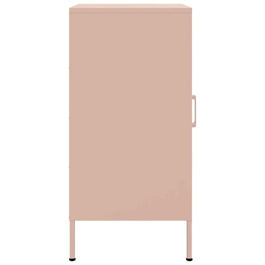 Buffet rose 36x39x79 cm acier - 7