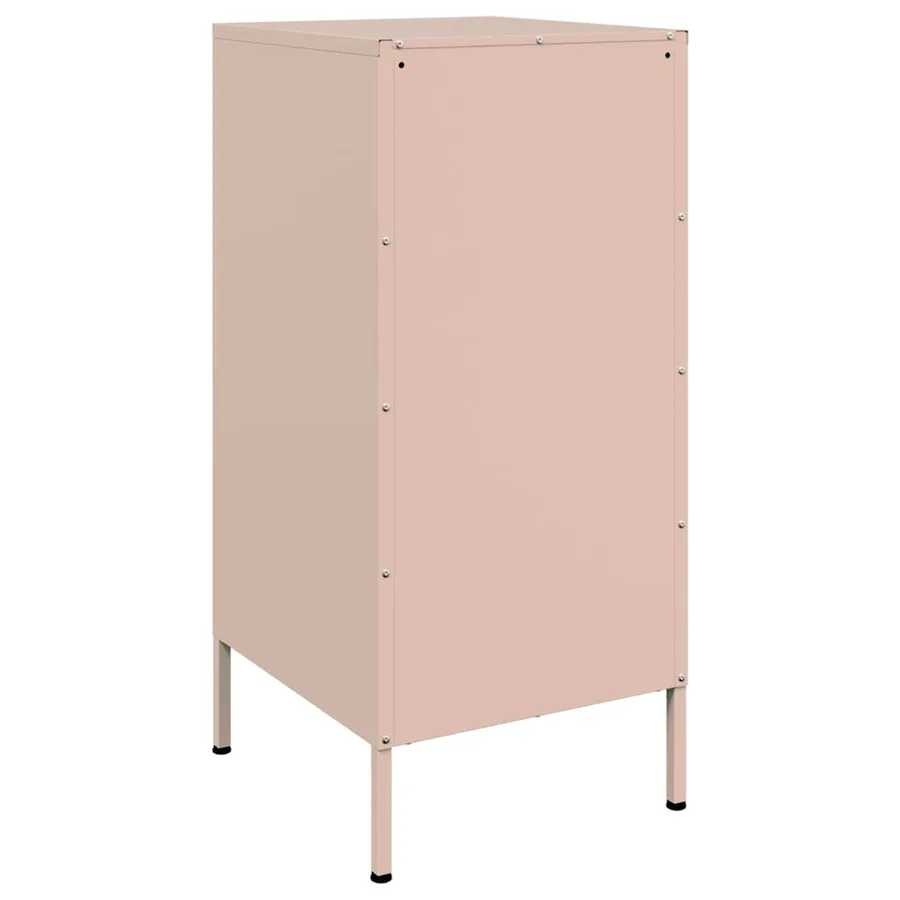 Buffet rose 36x39x79 cm acier - 8