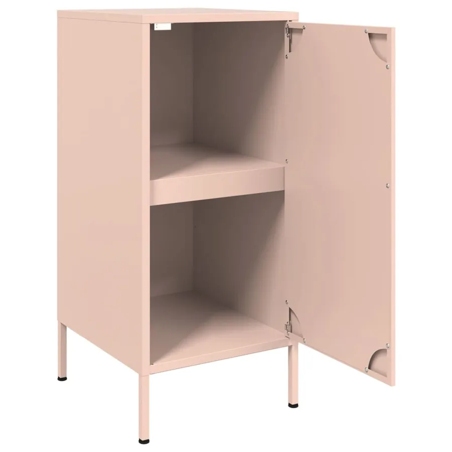 Buffet rose 36x39x79 cm acier - 9