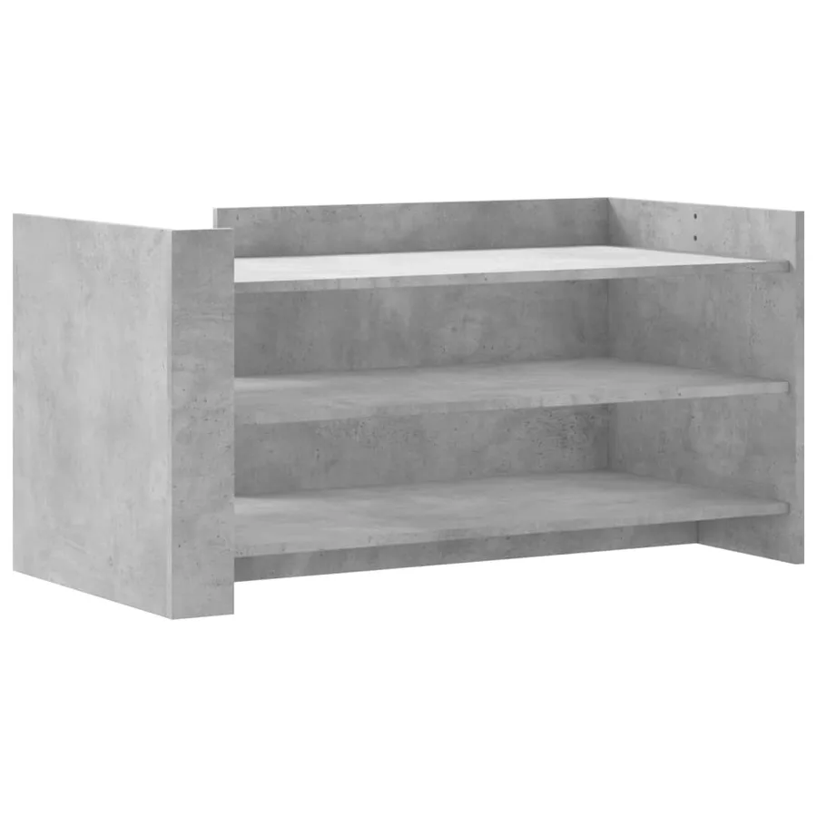 Table basse gris béton 100x50x50 cm bois d'ingénierie - 2