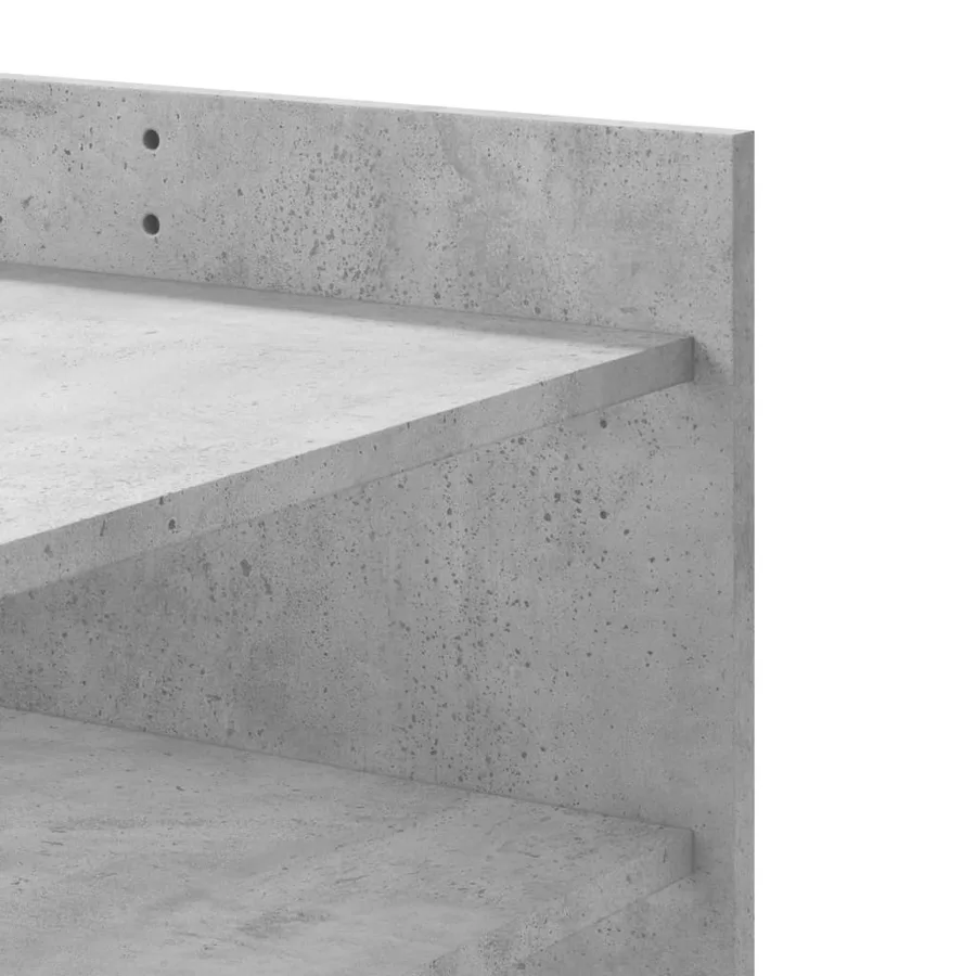 Table basse gris béton 100x50x50 cm bois d'ingénierie - 8
