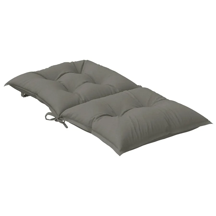 Coussins de chaise à dossier bas lot de 6 gris foncé mélangé - 6