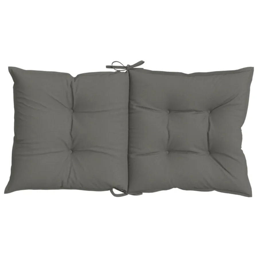 Coussins de chaise à dossier bas lot de 6 gris foncé mélangé - 7
