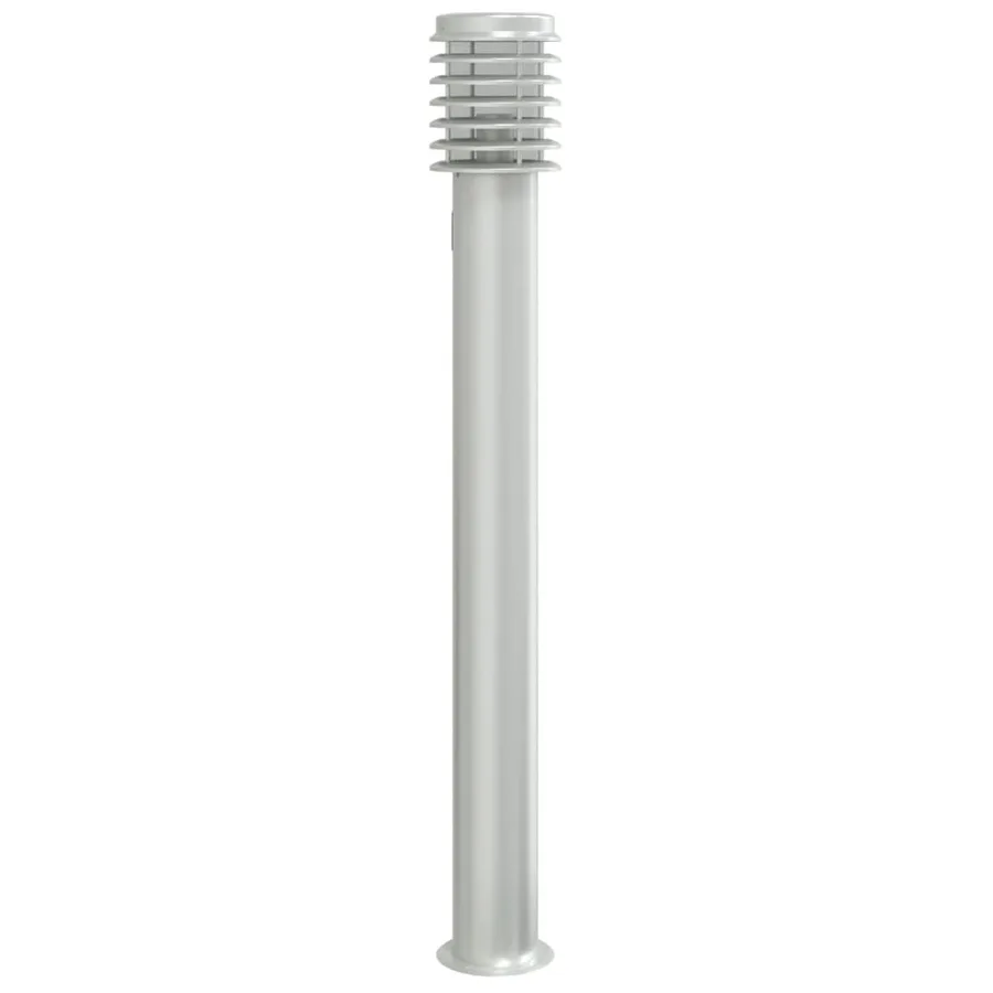 Lampadaires d'extérieur et sortie 3pcs argenté acier inoxydable - 4